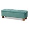 Baxton Studio Hannah Teal Blue Velvet Upholstered Tufted Storage Ottoman Bench 160-9933 - alternate 1